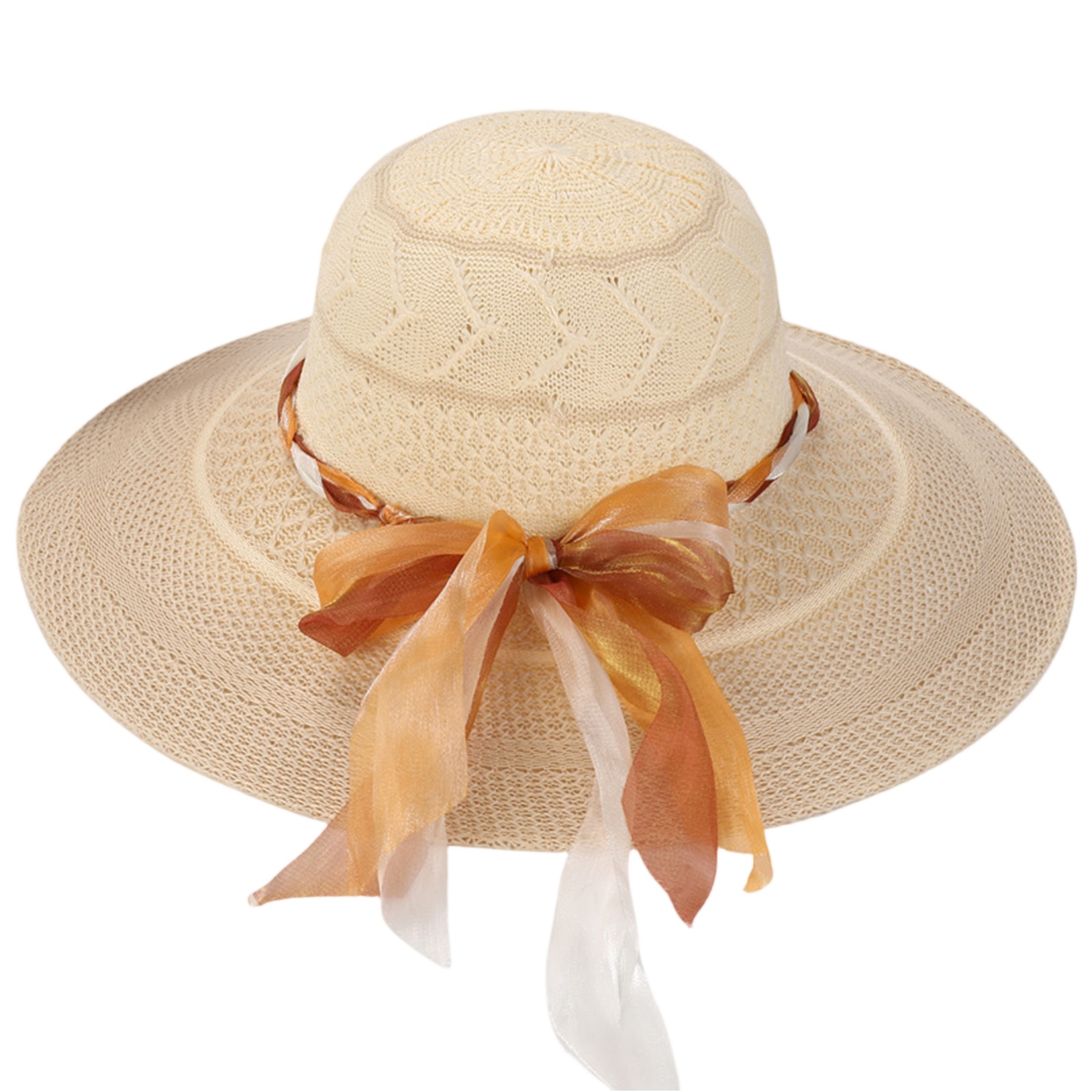 Hat Floppy Wide - หมวกปีกกว้างสำหรับผู้หญิง หมวกกันแดดทรงโคลช สำหรับฤดูร้อน ไปเที่ยวทะเล พับเก็บได้ ป้องกันรังสียูวี