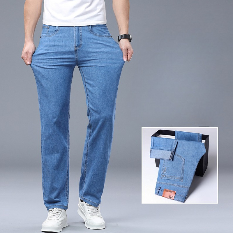 กางเกงยีนส์ผ้าเดนิมบางเบาสำหรั - Levis Jeans 501 บทวิจารณ์และราคา