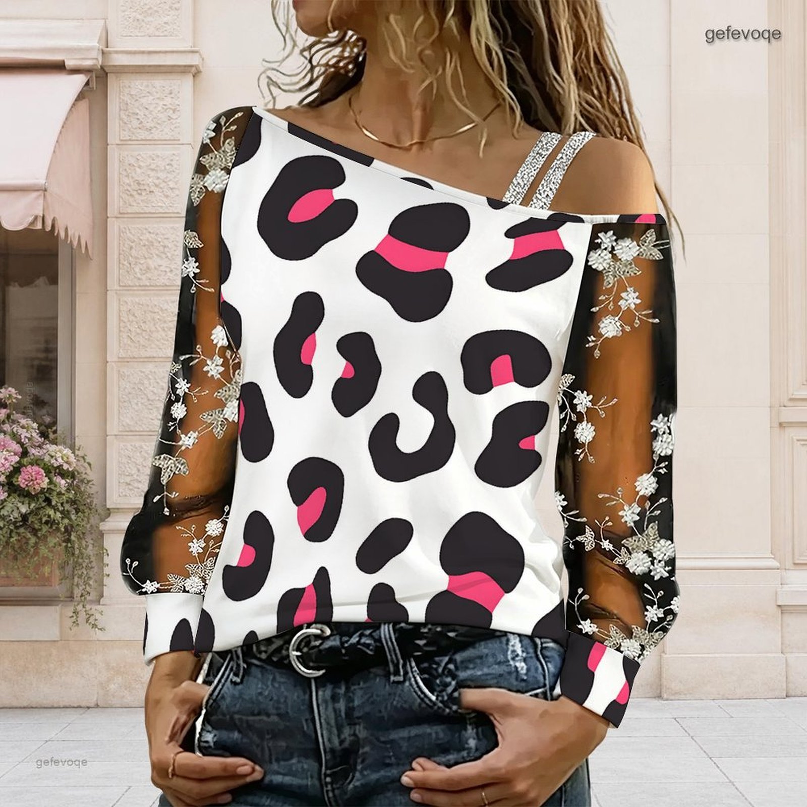 เสื้อผู้หญิงเปิดไหล่ ทรงไม่สมม - Blouse Off Shoulder บทวิจารณ์และราคา