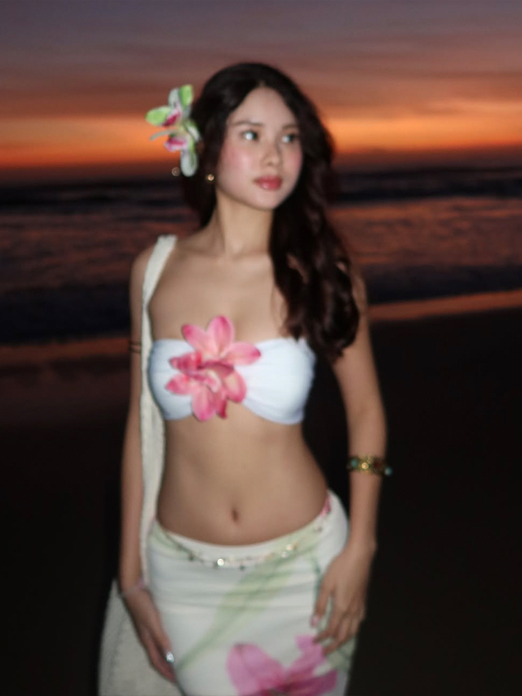 Nibber ผู้หญิงสวย 2 ชิ้นชุด 3d - Romper Floral Print บทวิจารณ์และราคา