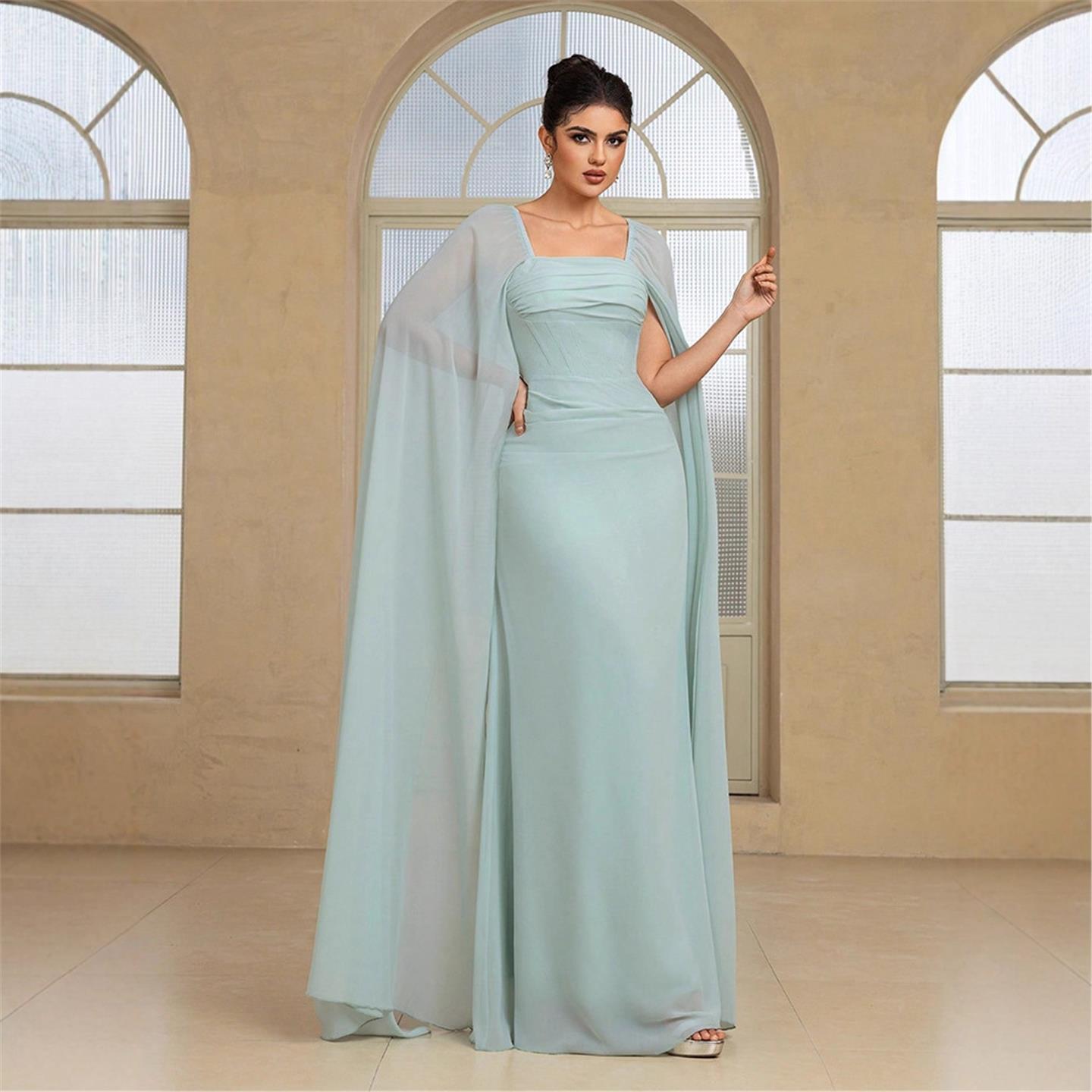 ชุดราตรียาวหรูหรา สีพื้น KY211 - Linen Dress Wrap บทวิจารณ์และราคา